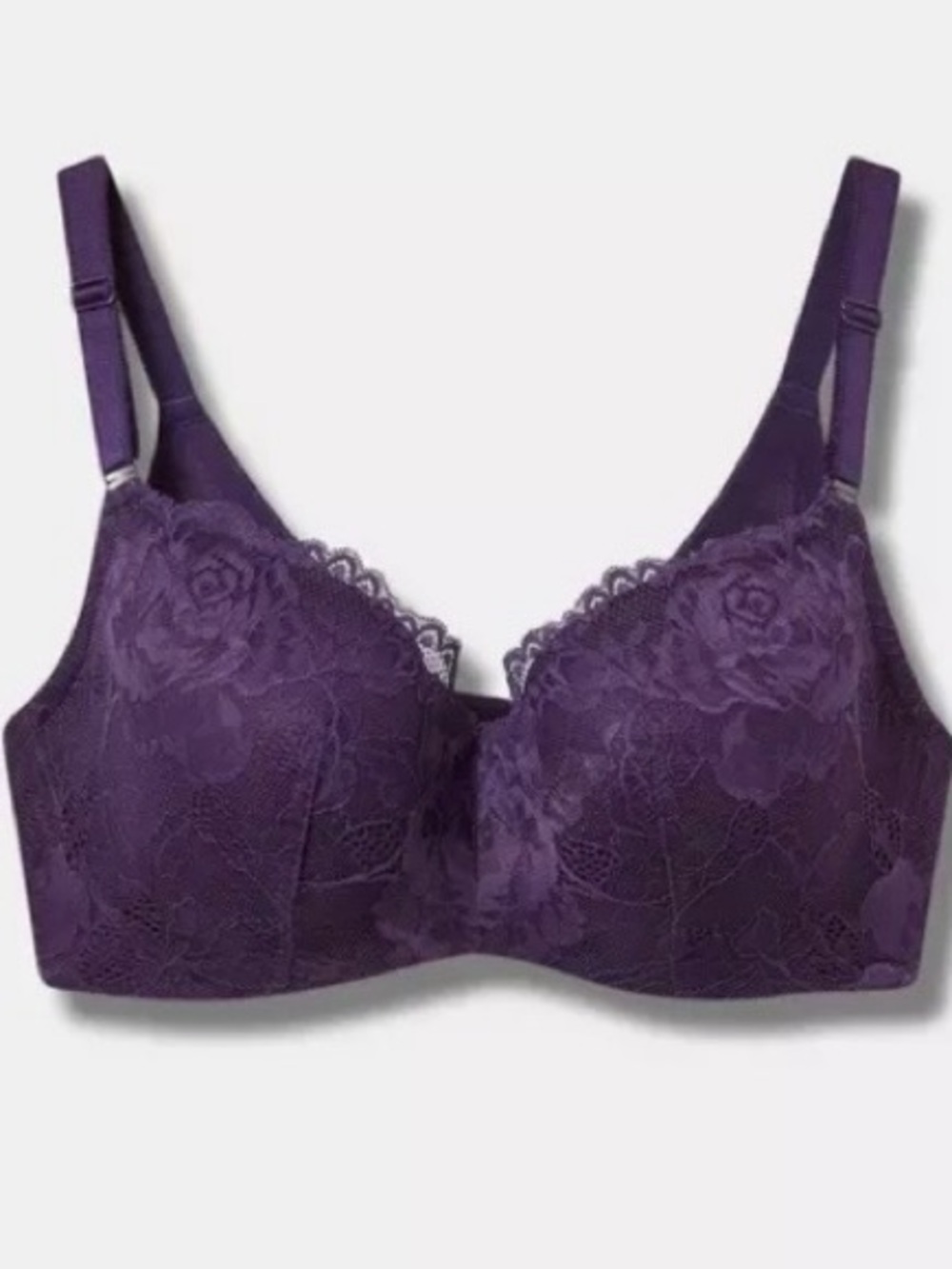 Torrid Lightly Lined Full Coverage Balconette Bra - Purple - Size 46DDD